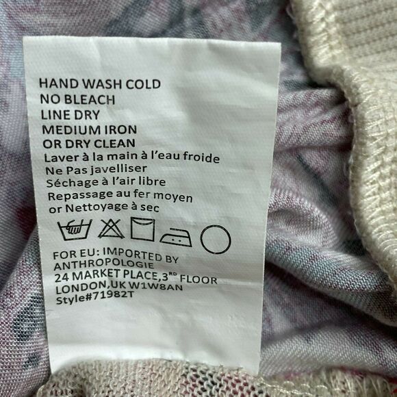 Anthropologie‎ Tiny Floral Long Sleeve Sweater Size XSP - Picture 6 of 6